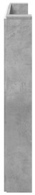 Fejtámla polcokkal Beton Szürke 180 x 16,5 x 103,5 cm Faanyag