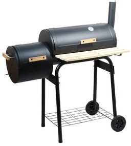 Cattara Smokie faszénes grill füstölővel, 100 x 55 x 113 cm