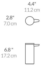 Simplehuman érintésmentes szappanadagoló 266 ml,újratölthető, matt fekete acél
