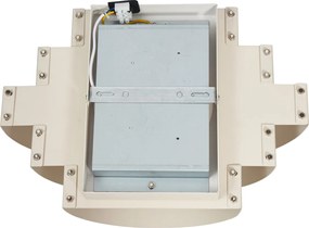 Modern bézs fali lámpa LED-del, 3 lépésben dimmelhető - Lines