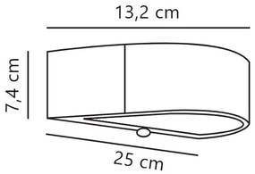 Nordlux - MONAY LED 5W 5V IP44 napelemes fali lámpa érzékelővel