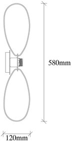 Fekete fali lámpa Hemdem – Opviq lights