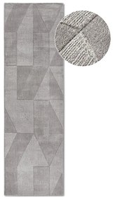 Szürke kézi szövésű gyapjú futószőnyeg 80x250 cm Ursule – Villeroy&amp;Boch