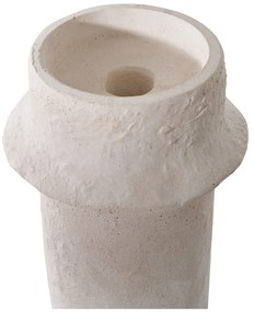 Gyertyatartó, cement, fehér, 2db