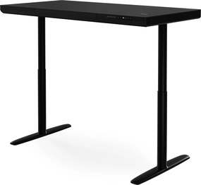 Elektromos ülő-álló íróasztal fiókkal és Qi vezeték nélküli töltővel fekete, 1400 mm: ELLIS