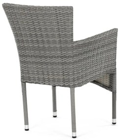 Szürke Polyrattan Kerti Szék, Fém Vázzal. AZC-S2118 GREY