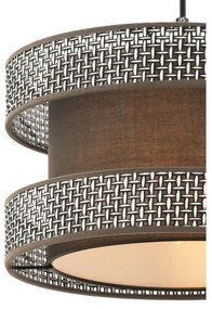 Zsinóros csillár HALO 1xE27/60W/230V barna/szürke