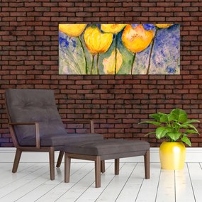 Kép - sárga tulipán (120x50 cm)