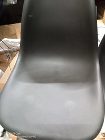 AKCIÓ Fekete bárszék CARBRY LAMAL fekete lábakkal II. osztály