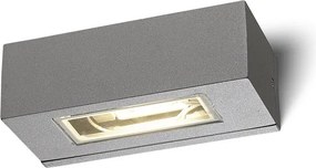 RENDL WOOP fali lámpa ezüstszürke 230V R7s 78mm 12W IP54