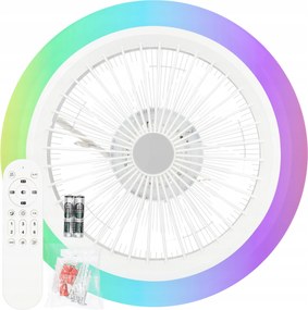 Mennyezeti Ventilátor Lámpa Plafon Led Rgb