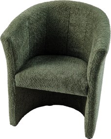 Klub fotel, zöld Coral anyag, CUBA