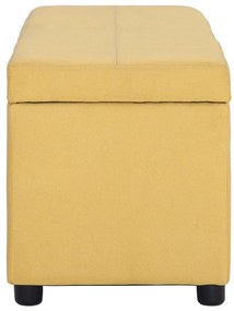 sárga poliészter pad tárolórekesszel 116 cm