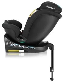 Lionelo NAVY i-Size 40-150 cm autósülés alapozóval, fekete/türkiz