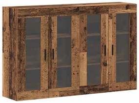 Fali Szekrények 2 pcs Régi fa 69.5 x 34 x 90 cm