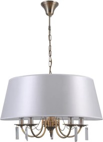 Italux glamour modern függeszték solana antik bronz fehér itxpnd-28366-5a