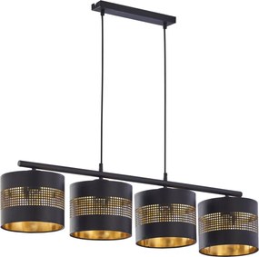 TK Lighting TAGO BLACK 3213 Függőlámpa 4x15W/LED E27