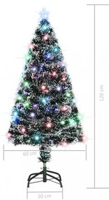 száloptikás megvilágított karácsonyfa állvánnyal 120 cm