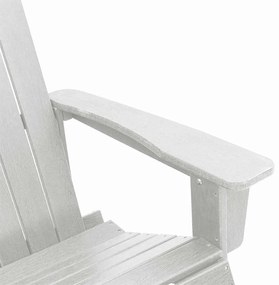Kerti lounge szett 3 pcs Fehér HDPE