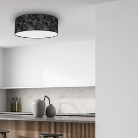 Mennyezeti lámpa SATINO 3xE27/60W/230V fekete/szürke