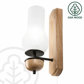 Brilagi - LED Fali lámpa COTTAGE 1xE14/40W/230V tölgy/fehér