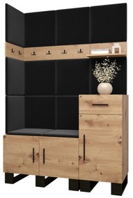 Előszobabútor Amanda 10 (artisan tölgy + fekete). 1085942