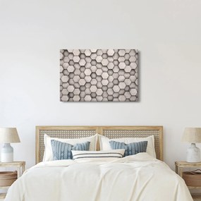 Kép - Hatszögek beton kivitelben (90x60 cm)