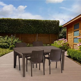 Fubali 4+1 kerti bútor garnitúra szett