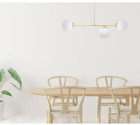 Csillár rúdon FIRA 3xE27/60W/230V arany