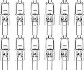 12db Halogén izzó stift G4 20w 12V halogén Izzó Kapszula .