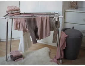 WENKO 3774020100 - Ruhaszárító PROFI SINGLE 87x79 cm rozsdamentes acél/ezüst/fehér