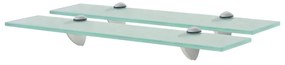 2 db lebegő üvegpolc 50 x 10 cm 8 mm