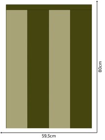 PIPPER. Textil öntapadó tapéta - Egy téglalap - Khaki színű Méret: 100cm, Szín: Kombináció