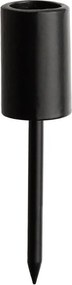 ADVENT koszorúba szúrható gyertyatartó, fekete 12cm, 4 db-os készlet