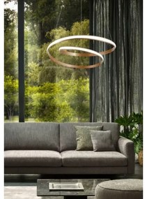 Redo 01-1796 - LED csillár kábelen TORSION LED/40W/230V bronzszínű