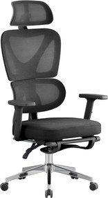 Irodai szék, fekete/króm, DEMOS
