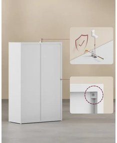 DOVARO fehér könyvszekrény