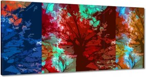 Festmények 180x90 Őszi absztrakt Fák