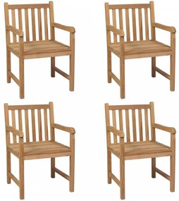 4 db tömör tíkfa kültéri szék