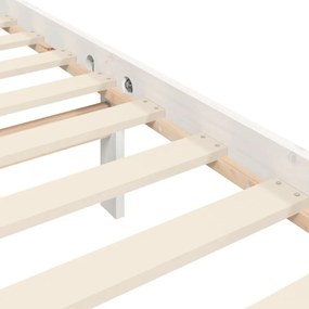 fehér tömör fa ágykeret fejtámlával King Size