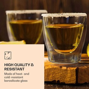 Feelino DUOS, duplafalú pohár, 200 ml, kanállal