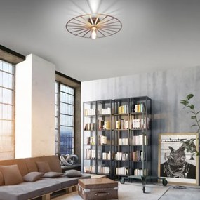 JUST LIGHT. 15636-60 - Mennyezeti lámpa SPIKE 1xE27/40W/230V átm. 50 cm réz