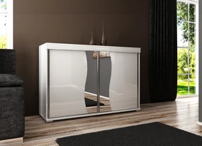 Tablet 2 140 Tolóajtós Komód 140cm, Fehér