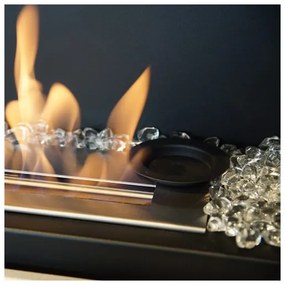 DELTA2/CZARNY/TUV - Beépíthető BIO DELTA2 kandalló 40x90 cm 2kW fekete