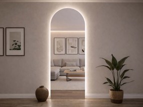 Atipikus tükör LED világítással A38 68×180