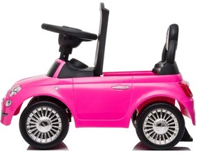 Push autó Fiat 500 2xAA rózsaszín