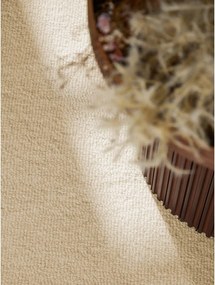 Bézs kézi szövésű gyapjú kerek szőnyeg ø 160 cm Puristic Knots – Elle Decoration