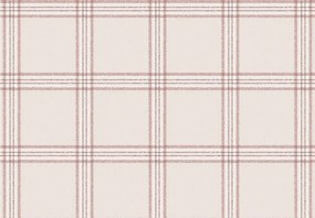 Parato Cristiana Masi Top Stripes Tissue rózsaszín kockás vlies tapéta – 38414
