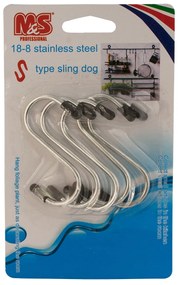 Univerzális rozsdamentes acél kampók 5 db, 5-es méret, 2-es méret, rozsdamentes acél kampóval. M