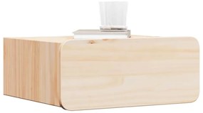 Éjjeli asztal 2 pcs Barna 39 x 34 x 16.5 cm Tömör fenyőfa